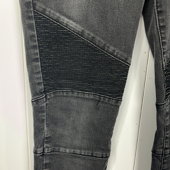 Free People Womens Jeans 28 Dark Gray/Black Skinny Mid-Rise Zip Pockets & Ankles - Picture 6 of 15